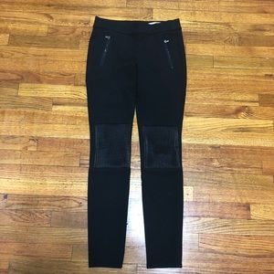 Zara high rise black leggings, biker like
